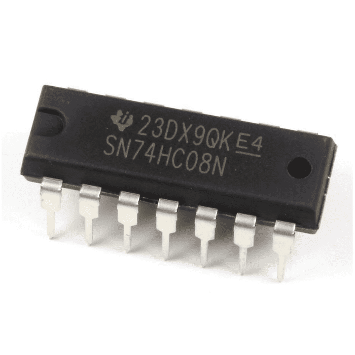74HC08 Quad 2-Input AND Gate IC – Quad 2-input AND gate IC for logic circuit design. -Robocraze