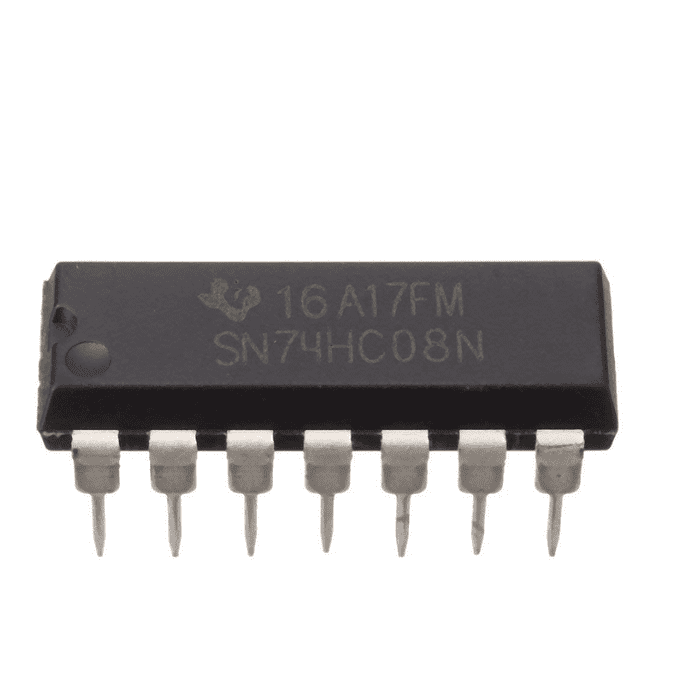 74HC08 Quad 2-Input AND Gate IC – Quad 2-input AND gate IC for logic circuit design. -Robocraze