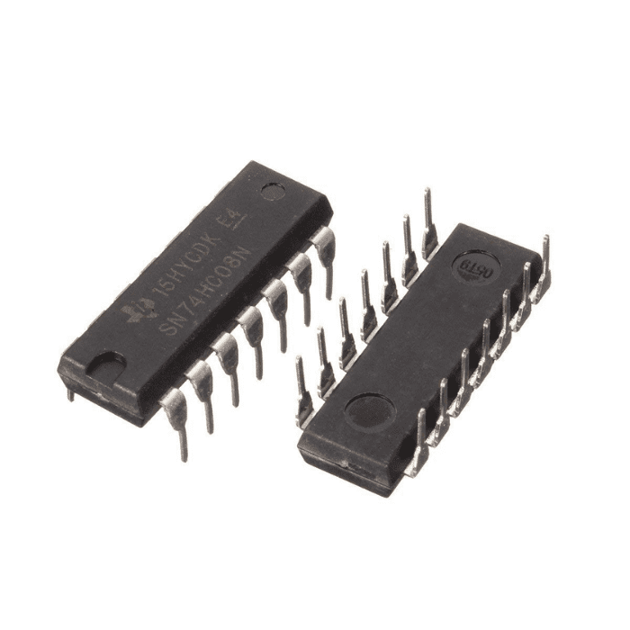 74HC08 Quad 2-Input AND Gate IC – Quad 2-input AND gate IC for logic circuit design. -Robocraze