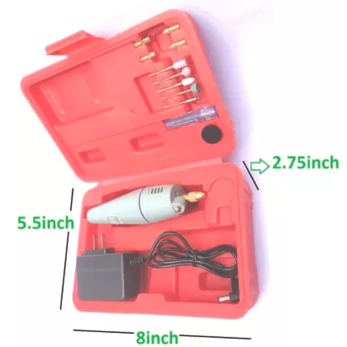 Mini Electric Drill Machine Set – Compact electric drill for precise tasks – drill set - Hand Tool - Robocraze