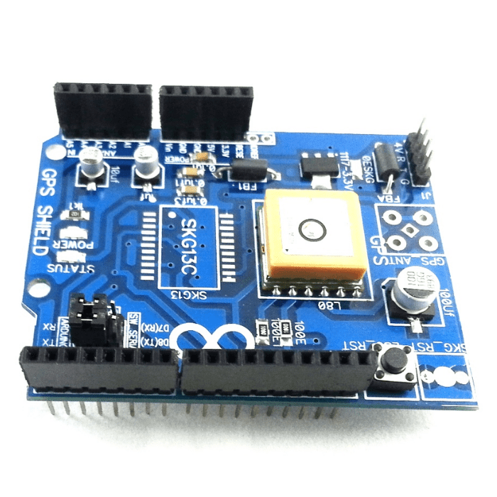 L80 GPS Shield – Arduino shields with GPS module support for tracking & navigation projects. -Robocraze