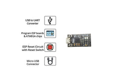 Witty Fox ESP Programmer USB to TTL – For ESP flashing. -Nodemcu ESP Board -Robocraze