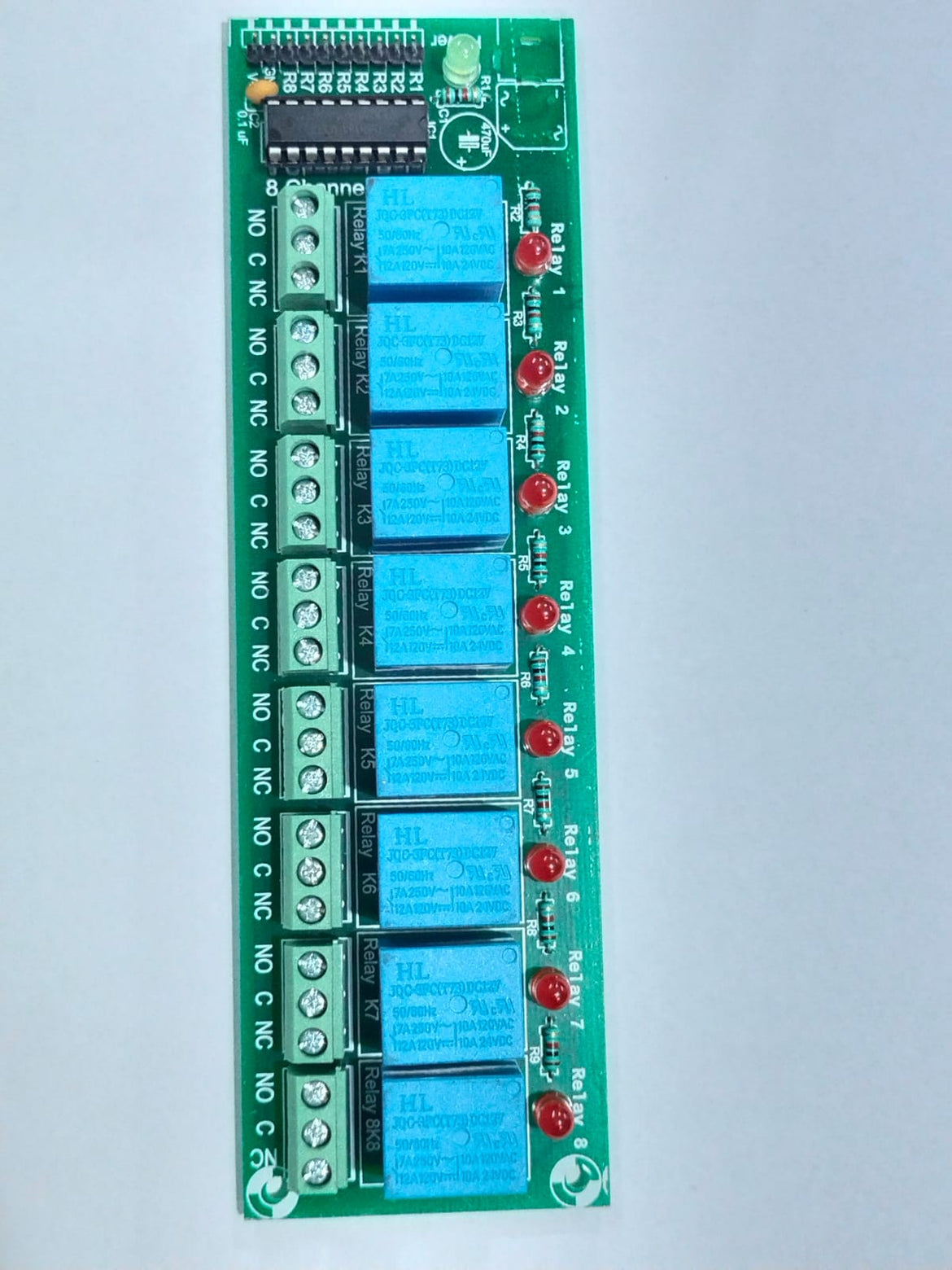 8-CH 12V ULN2003 Based Relay Board-image-9
