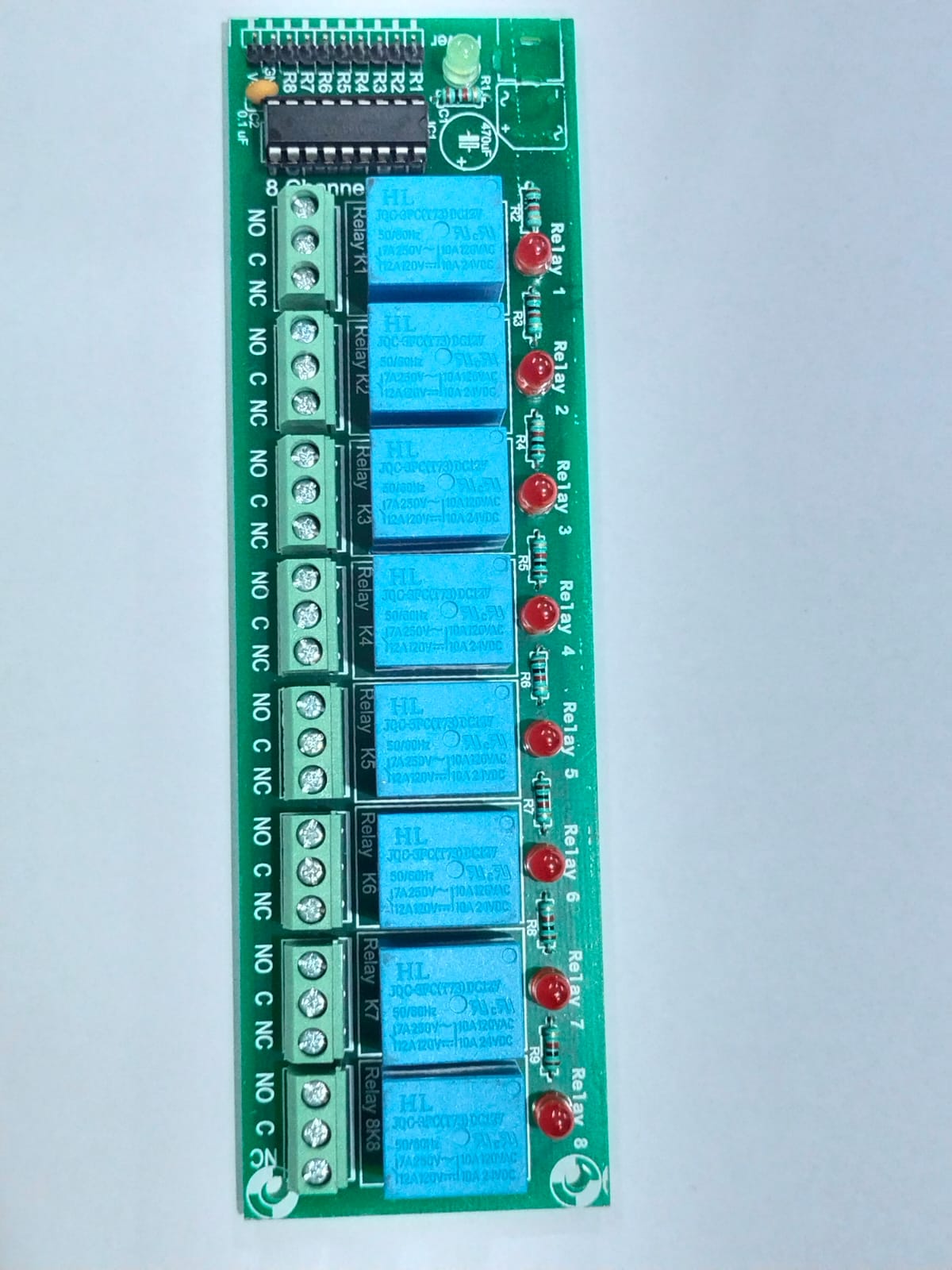 8-CH 12V ULN2003 Based Relay Board-Robocraze