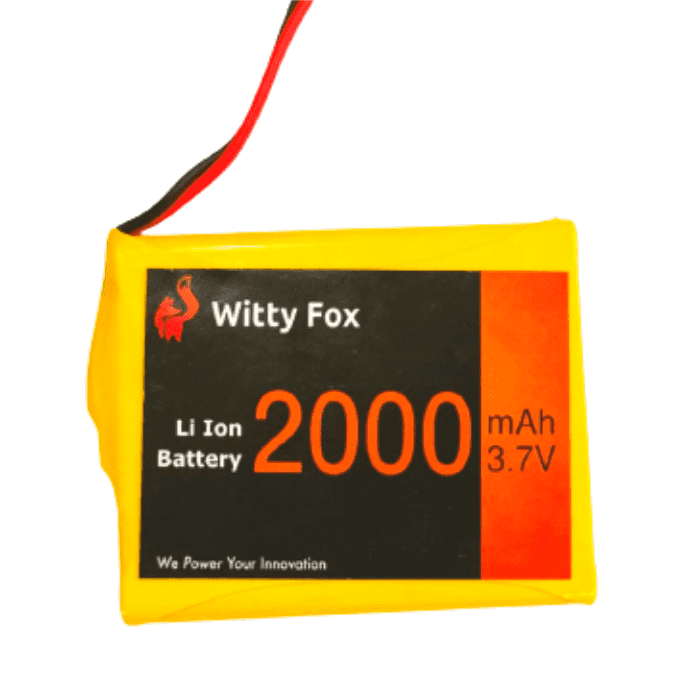 Witty Fox 3.7V 2000mAh Li-ion GPS Battery – Compact & long-lasting GPS lithium-ion battery. -Lithium Battery -Robocraze