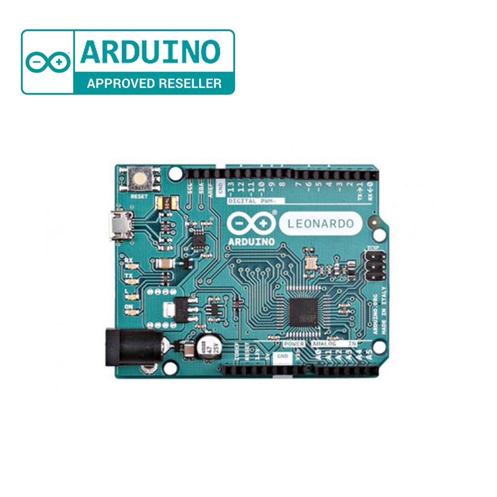 Arduino Leonardo (With Headers) – ATmega32U4 board with USB keyboard/mouse support. -Original Arduino Board -Robocraze
