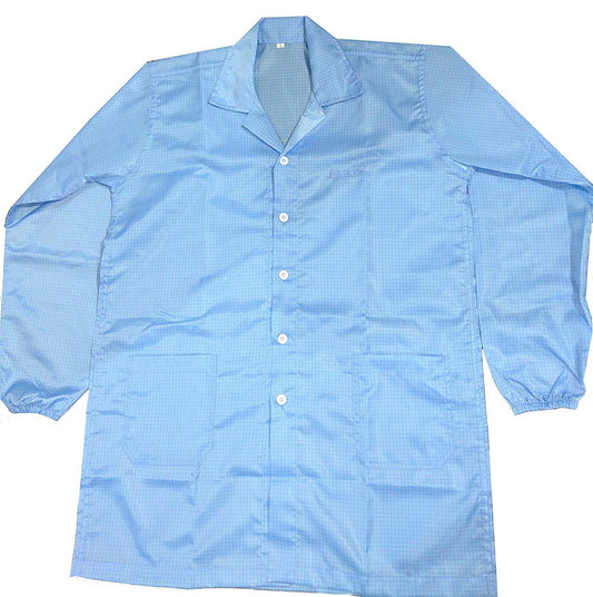 Anti-Static [ESD] Safe Unisex Lab Coat (Blue)-Robocraze