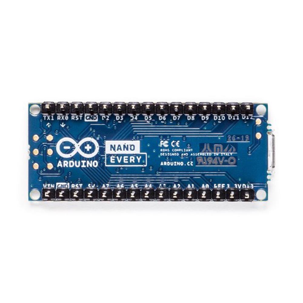 Arduino Nano Every (With Headers) – ATmega4809 board for students & makers. -Original Arduino Board -Robocraze