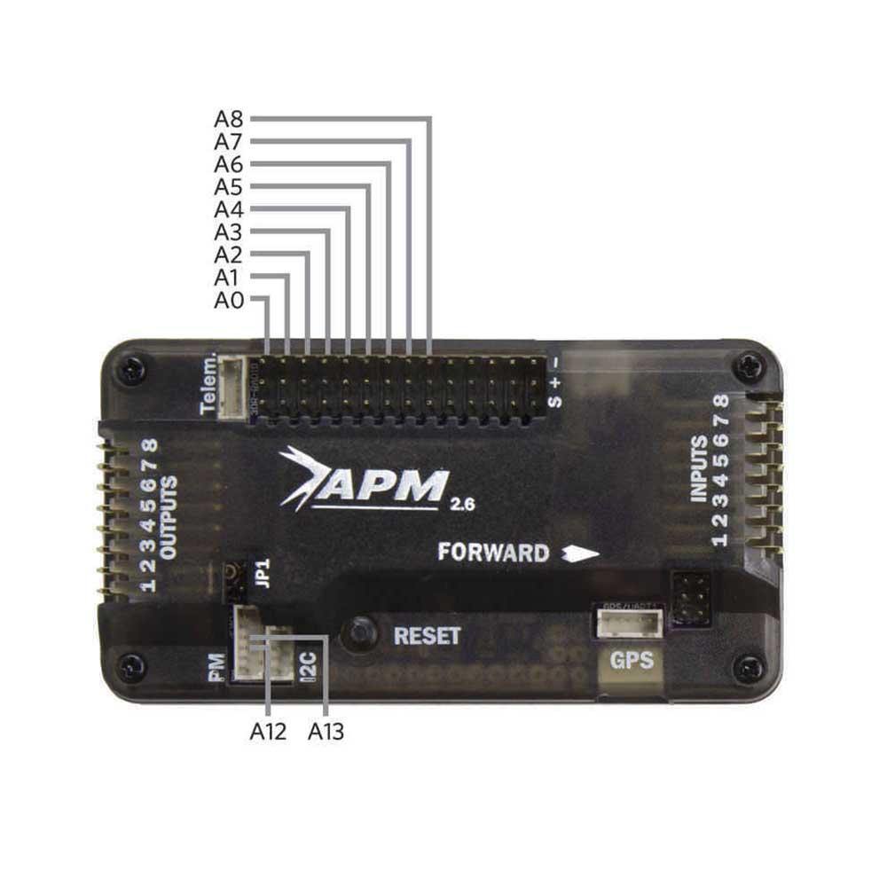 APM 2.6 Drone Controller for FPV Aircraft Models, RC Drones, and Quadcopters - DIY Drone Parts - Robocraze