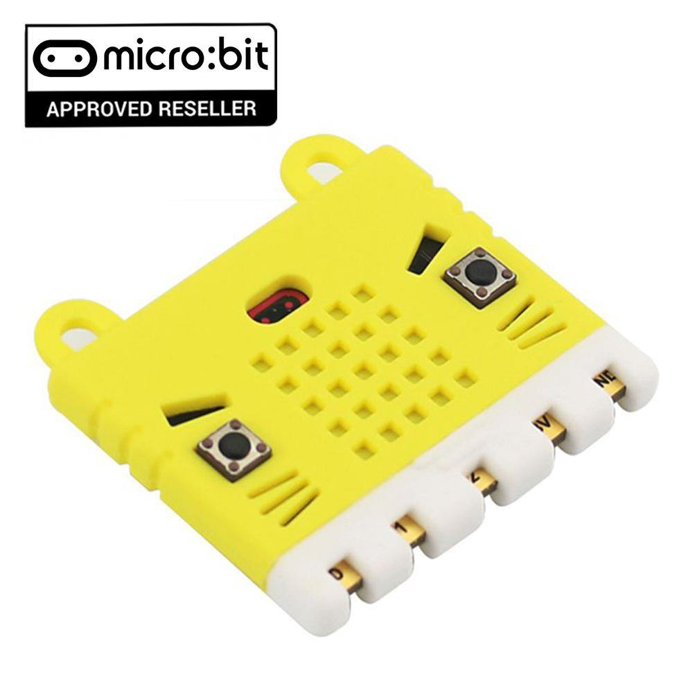BBC Micro:Bit Silicone Soft Cover Protective Case (Yellow) for Micro:Bit V1 & V2-Robocraze