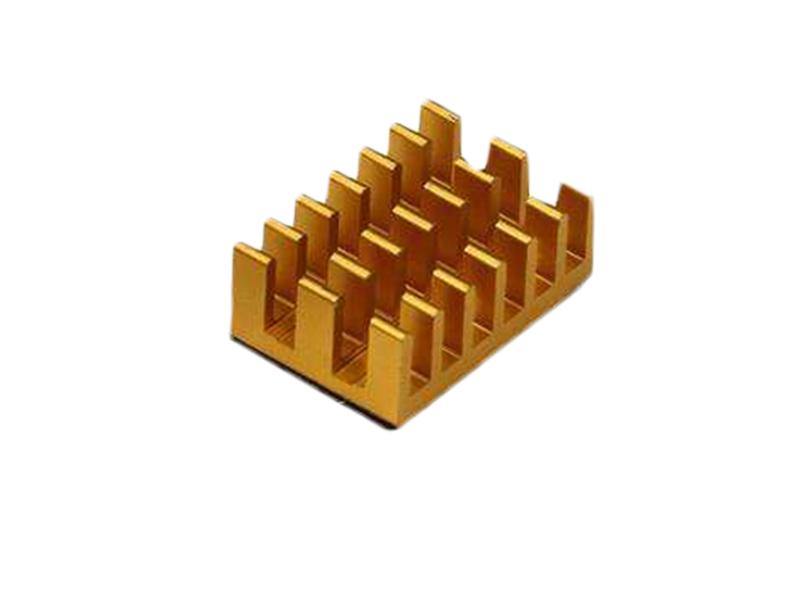 3 in 1 Gold Aluminum Heat Sink for Pi 4B – Heat sink for Raspberry Pi 4 cooling -Electronic Components - Robocraze
