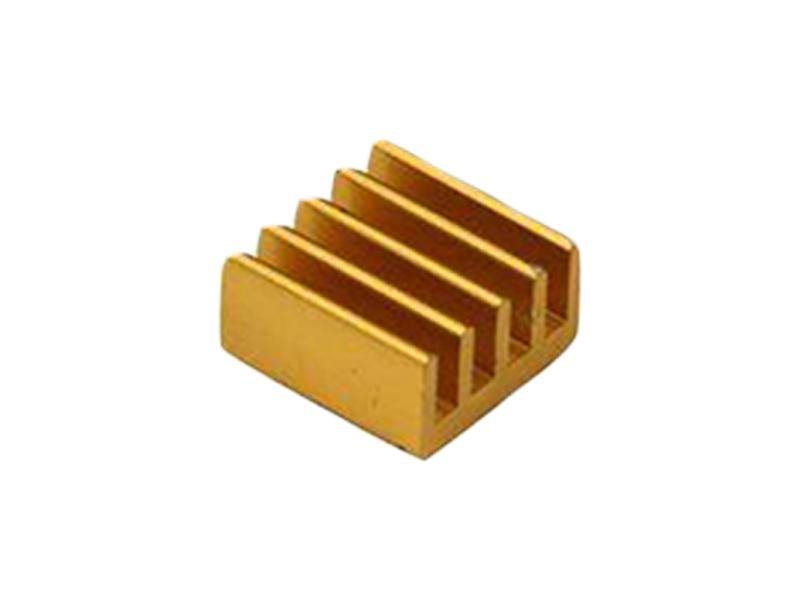 3 in 1 Gold Aluminum Heat Sink for Pi 4B – Heat sink for Raspberry Pi 4 cooling -Electronic Components - Robocraze