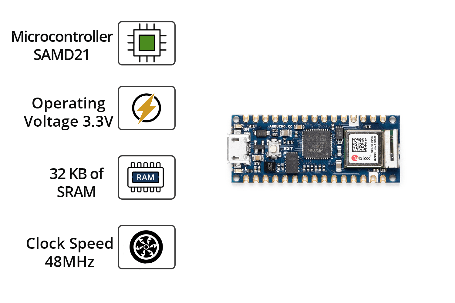 Buy Arduino Nano 33 IoT With Headers Online in India | Robocraze