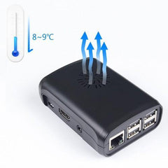 Raspberry Pi ABS Case with Fan (Back) – Protective Raspberry Pi Accessories with active cooling. -Robocraze