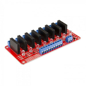 Module Relais à Semi-conducteurs 8 Canaux 5V – Déclenchement Bas Niveau, Pour Arduino, Raspberry Pi – Dimensions 105x55 Mm