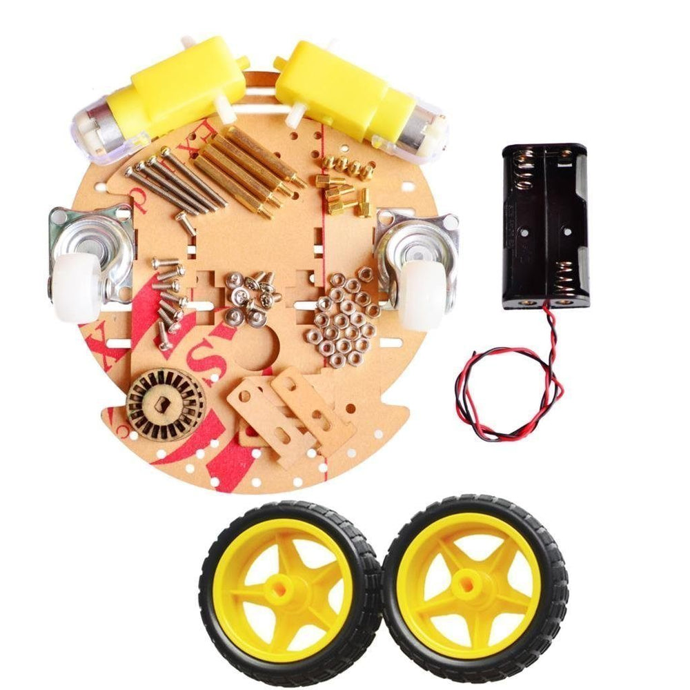 DIY 2WD Smart Chassis Car Kit – Easy-to-build Robot Kits for beginners in DIY Car Kits & STEM Kits robotics - Robocraze