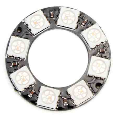 WS2812 8 Bit RGB LED (Round) – Addressable LED with vibrant colors - Electronic Components - Robocraze