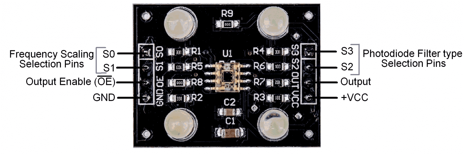 Color Recognition Module Buy TCS3200D/TCS230 Color Recognition Sensor Module Online – Robocraze