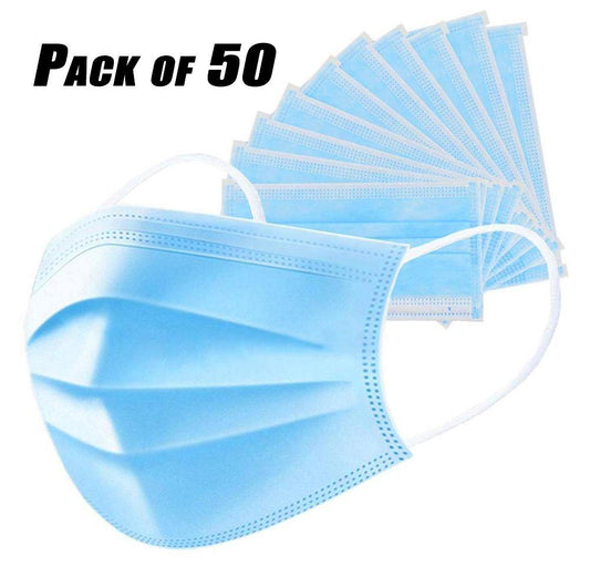3 Ply Meltblown Disposable Masks - Breathable 3-Layer Mask with Meltblown Filter - Disposable Mask -Robocraze