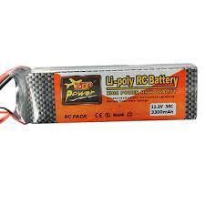 11.1V 5500mAh LiPo Drone Battery for FPV Aircraft Models, RC Drones, and Quadcopters - DIY Drone Parts - Robocraze
