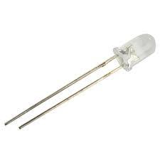 3mm White Red LED (Pack of 10) – High-quality LED for Arduino projects - Electronic Components - Robocraze