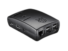 Raspberry Pi Black Case for Model 3B, 3B+ and 2B (Multicomp)-Robocraze