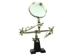 Third Hand Tool with Magnifying Glass – Adjustable tool for soldering – magnifier tool - Hand Tool - Robocraze