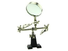 Third Hand Tool with Magnifying Glass – Adjustable tool for soldering – magnifier tool - Hand Tool - Robocraze