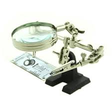 Third Hand Tool with Magnifying Glass – Adjustable tool for soldering – magnifier tool - Hand Tool - Robocraze