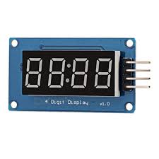 TM1637 4-Digit 7-Segment LED Display – For Arduino & microcontrollers. -LED Display -Robocraze