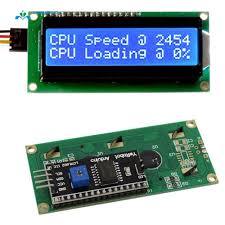 16x2 LCD (Blue) with I2C Interface - 16x2 blue LCD with I2C for Arduino, Raspberry Pi & IoT. -LCD Display -Robocraze