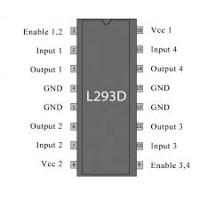 L293D Motor Driver IC – L293D motor driver IC for H-bridge motor control - Robocraze