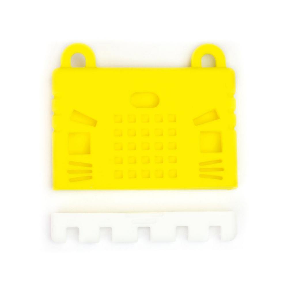 BBC Micro:Bit Silicone Soft Cover Protective Case (Yellow) for Micro:Bit V1 & V2-Robocraze