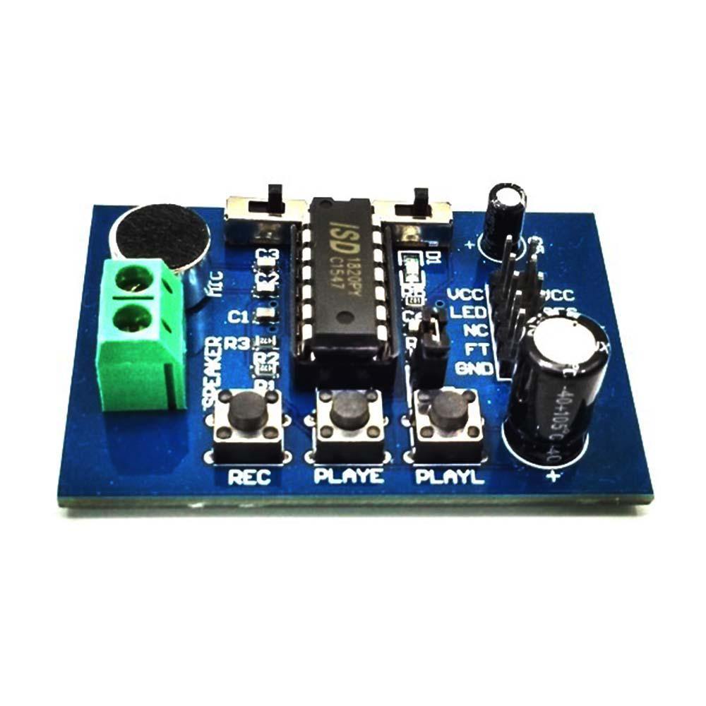 ISD1820 Sound Voice Board Recording Module – ISD1820-based voice recording and playback module. -Voice Module -Robocraze