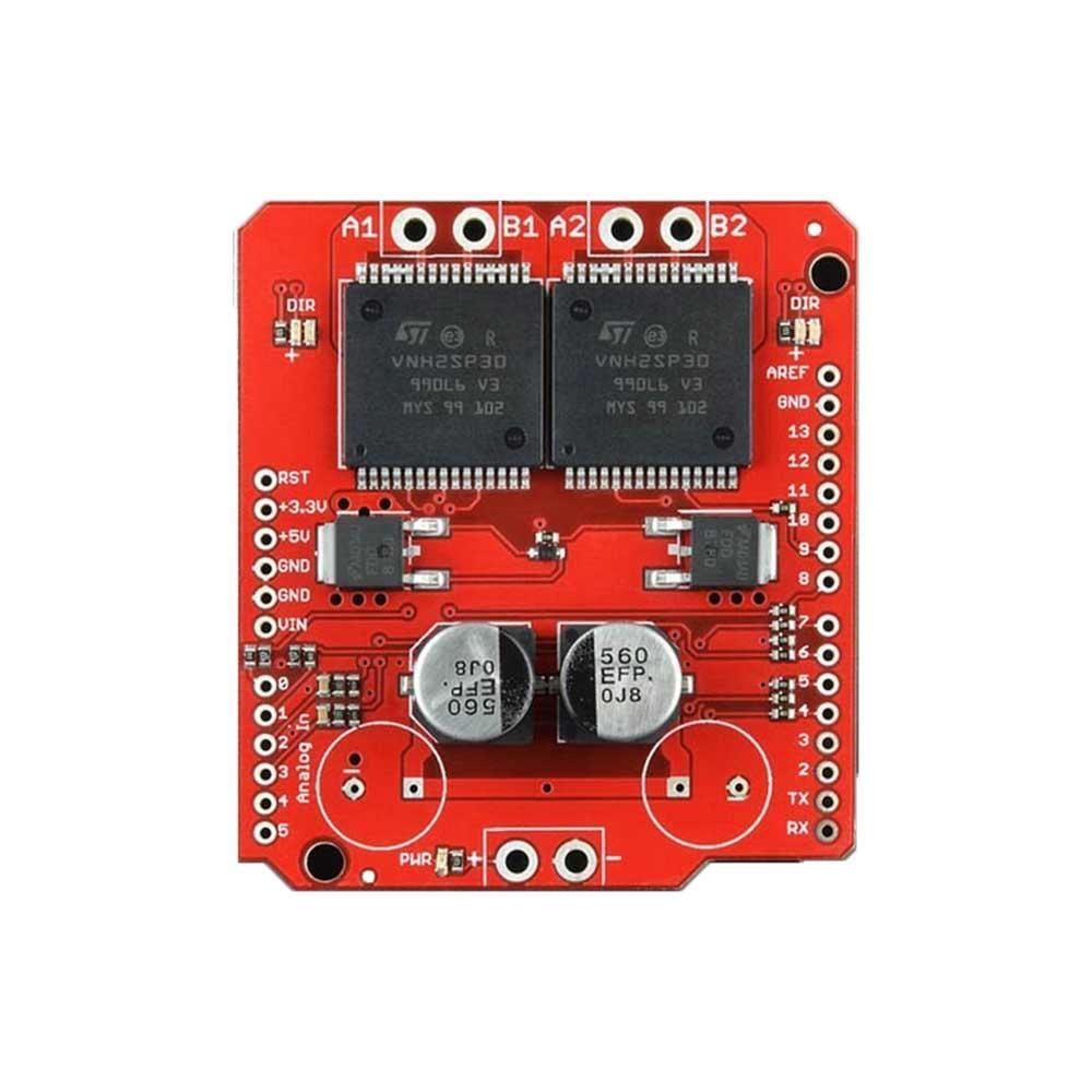 Dual Monster Moto Shield VNH3ASP30 – Powerful Arduino shields for high-current DC motor control. -Robocraze
