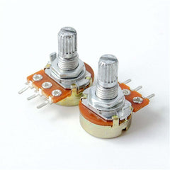10K Pot Potentiometer (Pack of 5) – Smooth-adjustment potentiometers - Electronic Components - Robocraze