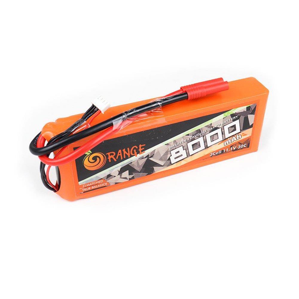 11.1 V 8000mAh Orange Lithium Polymer Battery-Robocraze