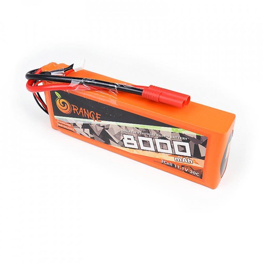 11.1 V 8000mAh Orange Lithium Polymer Battery-Robocraze