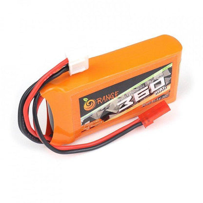 11.1 V 360mAh Orange Lithium Polymer Battery-Robocraze