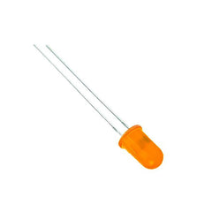 5mm Orange LED (Pack of 10) – High-brightness LED for electronics - Electronic Components - Robocraze