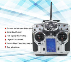 FlySky FS-i10 10CH AFHDS 2 LCD Transmitter + Receiver – FPV drone remote. -Robocraze