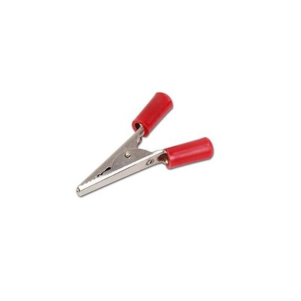 Crocodile Alligator Clip 50mm Red – Strong grip clip for electrical testing. Electronic Components - Robocraze