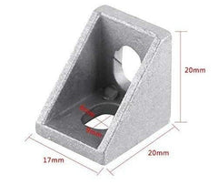 2020 aluminium profile corner bracket L joint for DIY 3D printer frame -Robocraze