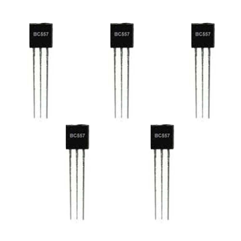 BC557 PNP Transistor (5PC) – PNP transistors for circuits. -Basic Components -Robocraze