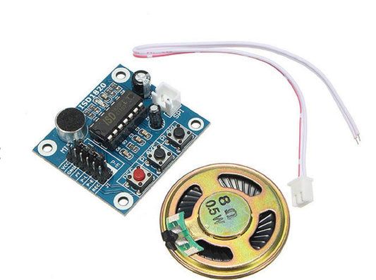 ISD1820 3-5V Voice Module Recording And Playback Module with Microphone and 0.5W Speaker-Robocraze