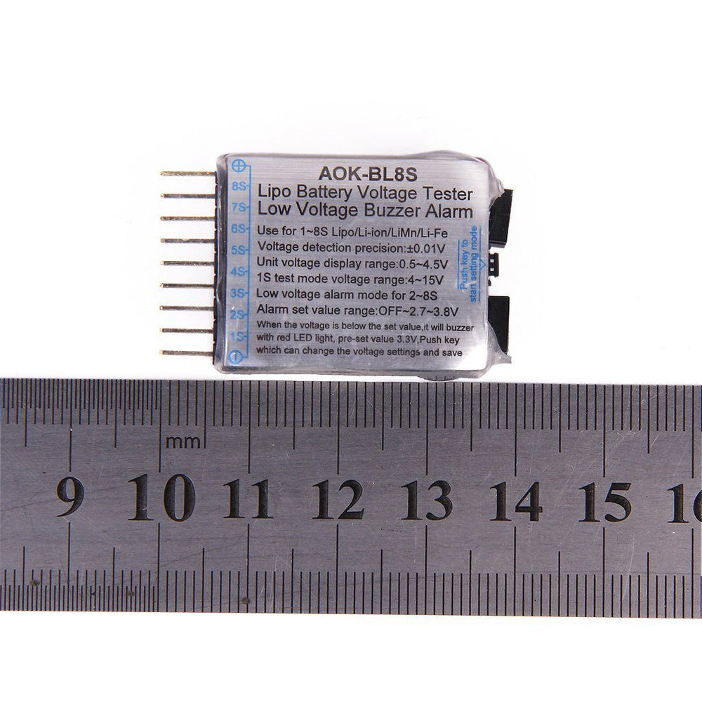 LiPo Battery Voltage Tester – Monitor LiPo battery cell voltage. -Battery Charger -Robocraze