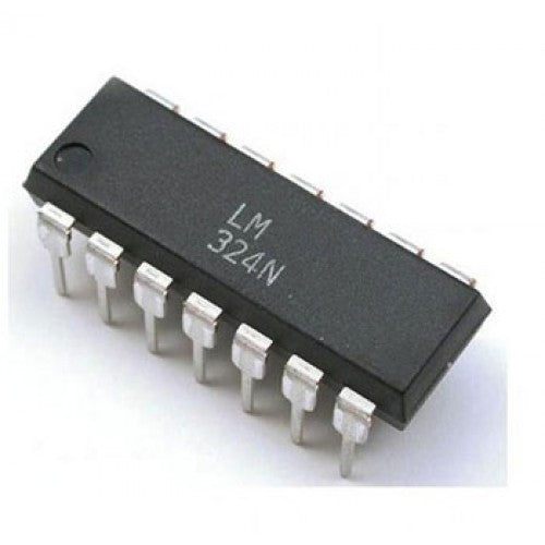 LM324 Quad Op-Amp IC – LM324 quad operational amplifier IC for signal processing - Robocraze