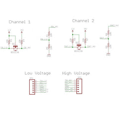 2-Channel Logic Level Converter – I2C, UART, 5V-3.3V conversion. -Logic Converter Module -Robocraze