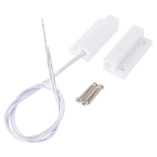 MC-38 Wired Magnetic Alarm Sensor – Secures doors & windows with magnetic detection.-Security Sensor -Robocraze