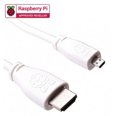 Raspberry Pi Official Micro HDMI to Standard HDMI Cable (1M) – Premium HDMI cable -Robocraze